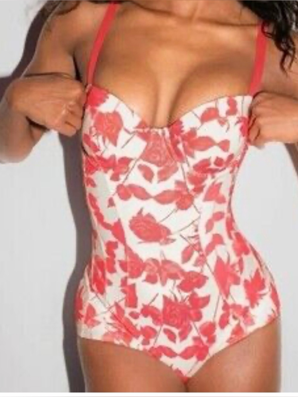 NWT TA3 Lushy Hipster Swimsuit in Rosey Aize XL-Reg-Long D/DD Cup